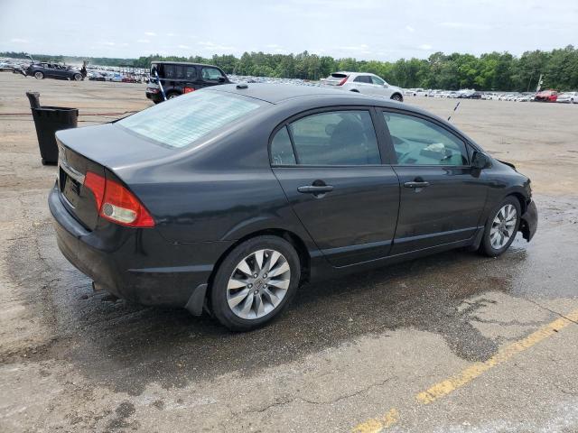 1HGFA16929L019701 - 2009 HONDA CIVIC EXL BLACK photo 3