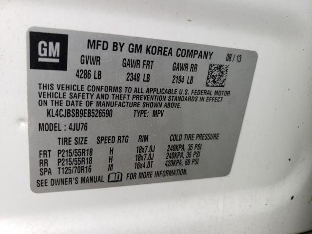 KL4CJBSB9EB526590 - 2014 BUICK ENCORE CONVENIENCE 白色 照片 12