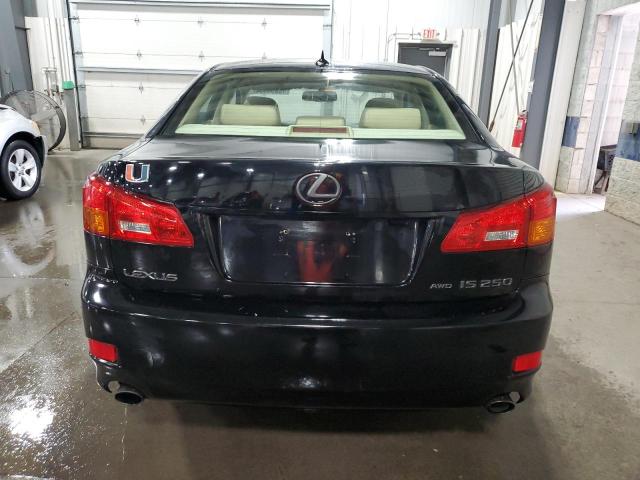 JTHCK262X85027599 - 2008 LEXUS IS 250 BLACK photo 6