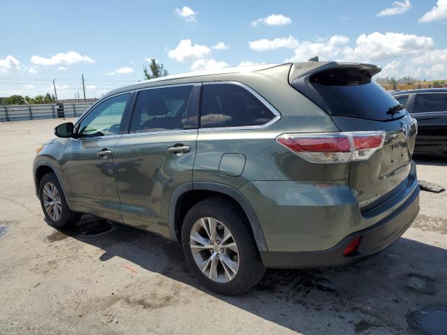 5TDKKRFH8FS047576 - 2015 TOYOTA HIGHLANDER XLE Yaşıl foto 2