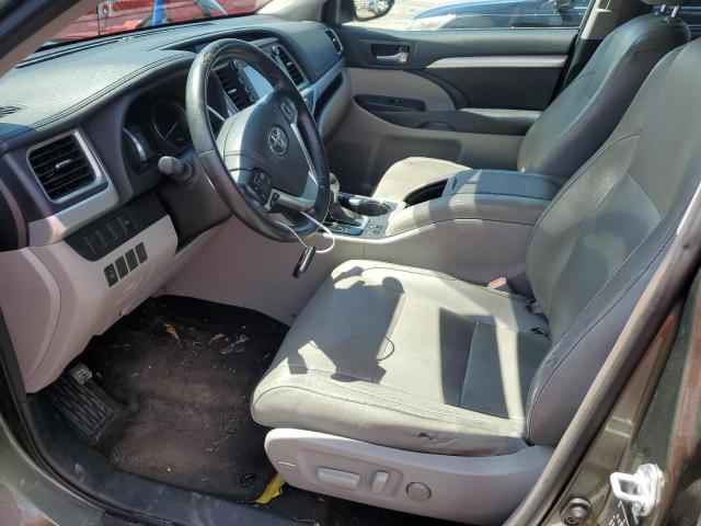 5TDKKRFH8FS047576 - 2015 TOYOTA HIGHLANDER XLE Yaşıl foto 7