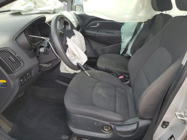 KNADM4A31E6395443 - 2014 KIA RIO LX SILVER photo 7