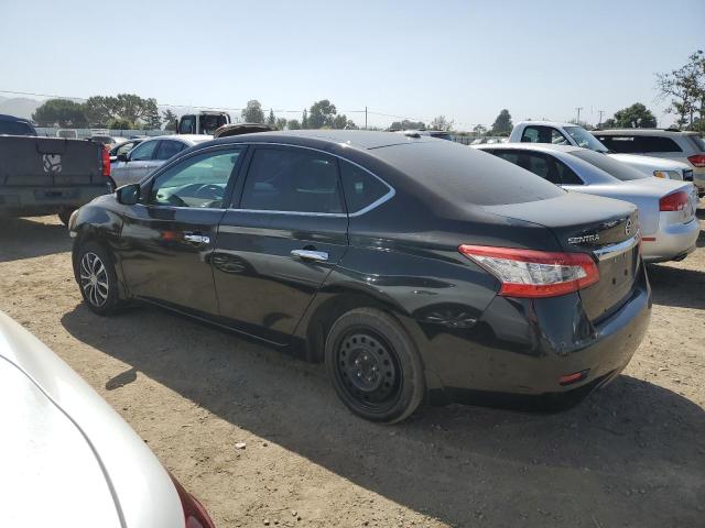 3N1AB7AP7FL681517 - 2015 NISSAN SENTRA S BLACK photo 2