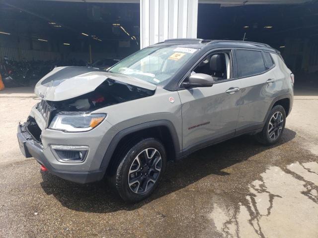 3C4NJDDB5KT675094 - 2019 JEEP COMPASS TRAILHAWK GRAY photo 1