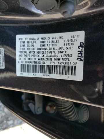 19UUA8F36EA000957 - 2014 ACURA TL SE GRAY photo 13