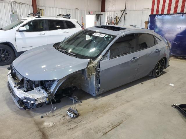 SHHFK7H98MU201439 - 2021 HONDA CIVIC SPORT TOURING GRAY photo 1