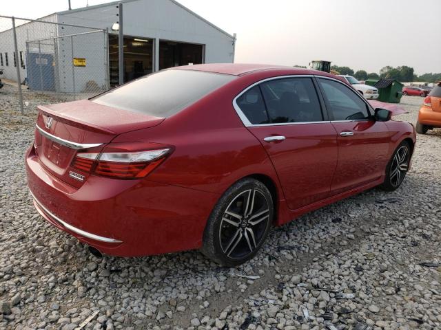 1HGCR2E16HA144465 - 2017 HONDA ACCORD SPORT SPECIAL EDITION RED photo 3