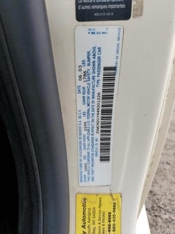 3VWCM21Y44M301226 - 2004 VOLKSWAGEN NEW BEETLE GLS CREAM photo 13