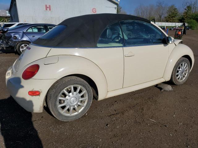 3VWCM21Y44M301226 - 2004 VOLKSWAGEN NEW BEETLE GLS CREAM photo 3