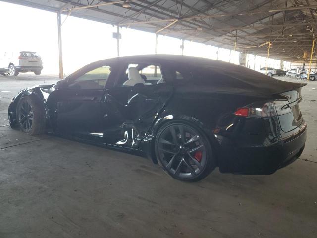 5YJSA1E62MF446893 - 2021 TESLA MODEL S BLACK photo 2