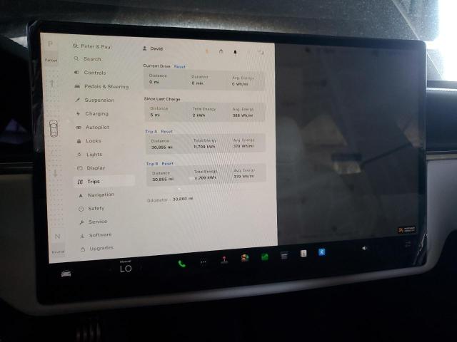 5YJSA1E62MF446893 - 2021 TESLA MODEL S BLACK photo 9