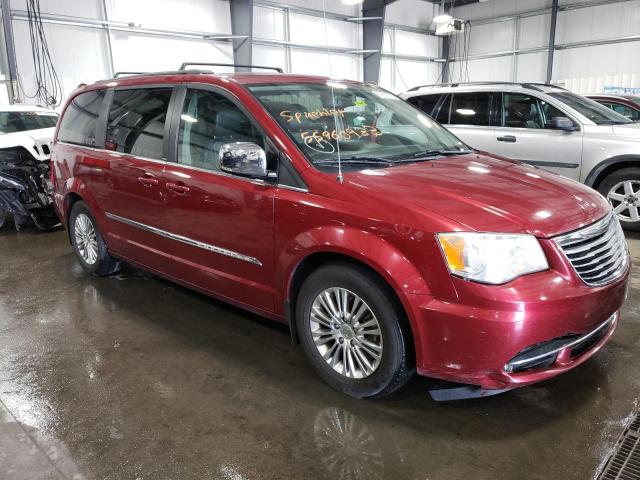 2C4RC1CG1DR583459 - 2013 CHRYSLER TOWN & COU TOURING L BURGUNDY photo 4