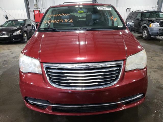 2C4RC1CG1DR583459 - 2013 CHRYSLER TOWN & COU TOURING L BURGUNDY photo 5