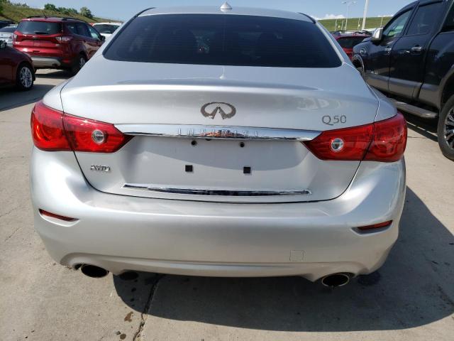 JN1BV7AR2EM687467 - 2014 INFINITI Q50 BASE SILVER photo 6