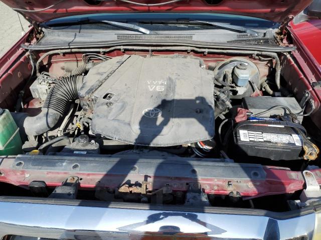 5TETU62N25Z101741 - 2005 TOYOTA TACOMA PRERUNNER ACCESS CAB RED photo 11