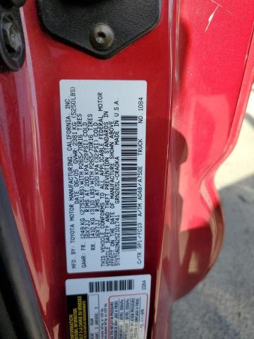 5TETU62N25Z101741 - 2005 TOYOTA TACOMA PRERUNNER ACCESS CAB RED photo 12