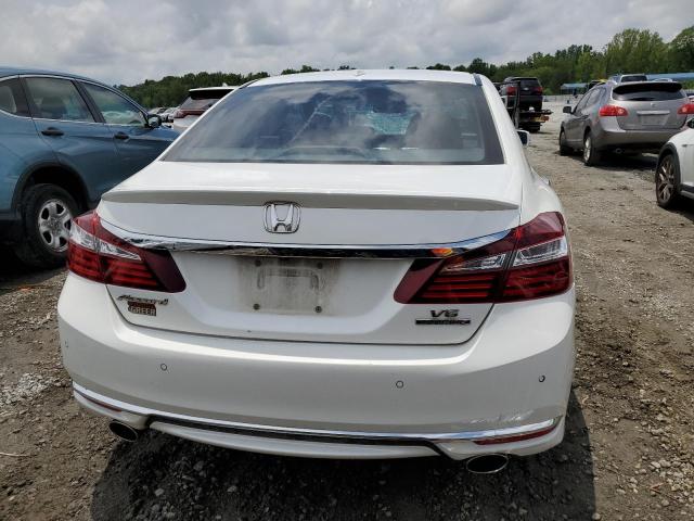 1HGCR3F95GA015545 - 2016 HONDA ACCORD TOURING WHITE photo 6