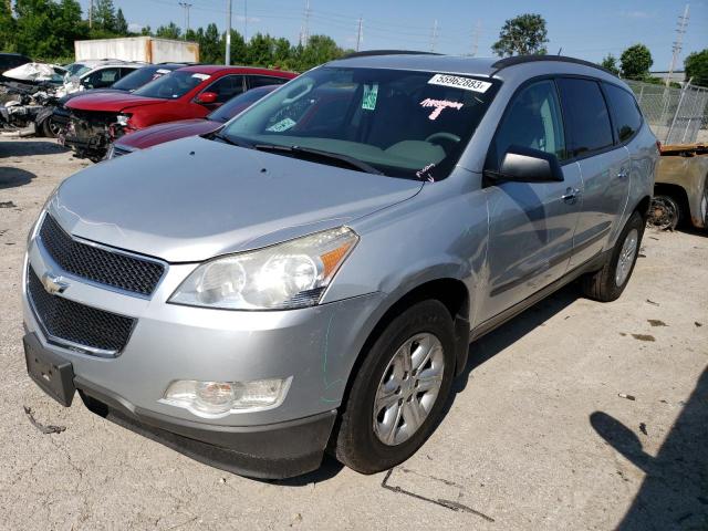 1GNKRFED7BJ360884 - 2011 CHEVROLET TRAVERSE LS SILVER photo 1