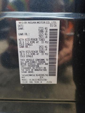 5N1AR2MM5GC640826 - 2016 NISSAN PATHFINDER S BLUE photo 13