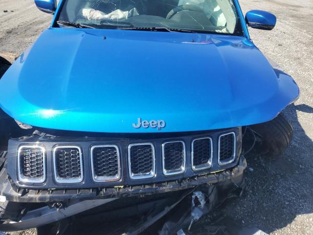 3C4NJCCB0KT675984 - 2019 JEEP COMPASS LIMITED أزرق صورة 11