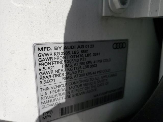 WA1VXBF7XPD011277 - 2023 AUDI Q7 PRESTIGE WHITE photo 13