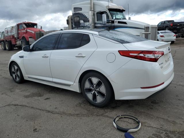 KNAGM4AD6D5060429 - 2013 KIA OPTIMA HYBRID WHITE photo 2