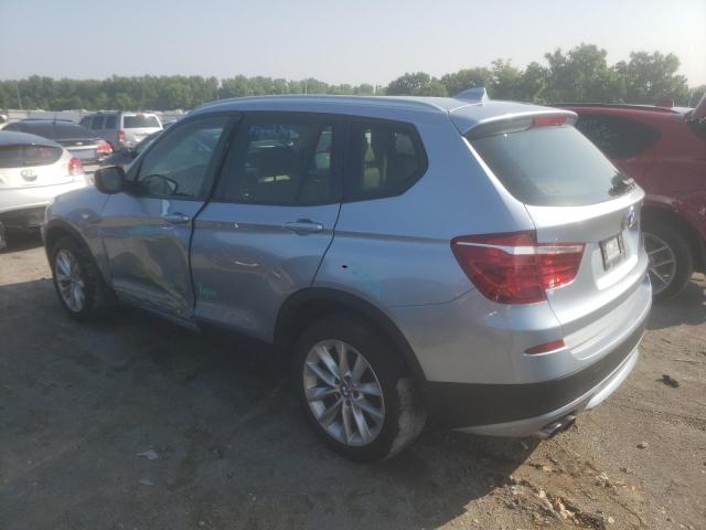 5UXWX9C53E0D19421 - 2014 BMW X3 XDRIVE28I BLUE photo 2