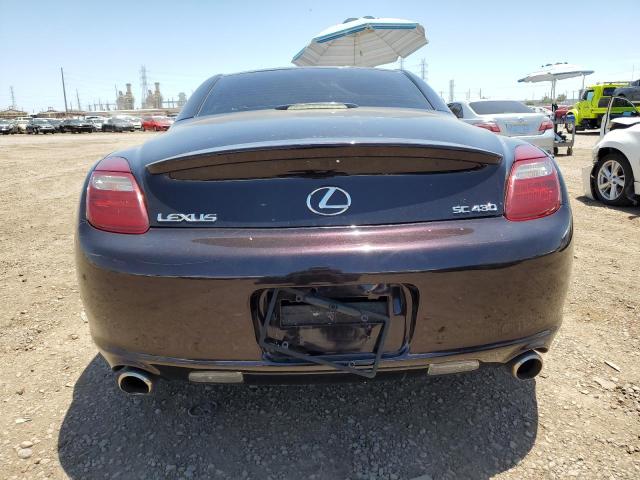 JTHFN48Y169001285 - 2006 LEXUS SC 430 PURPLE photo 6