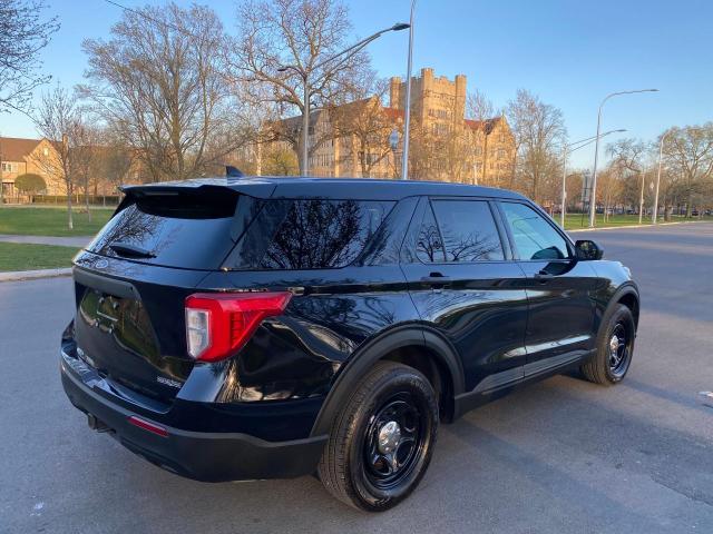 1FM5K8AB4MGB64603 - 2021 FORD EXPLORER POLICE INTERCEPTOR BLACK photo 4