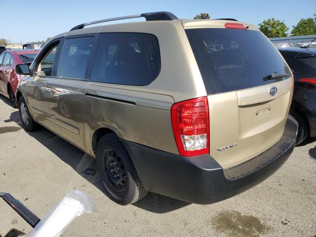 KNDMG4C72B6370850 - 2011 KIA SEDONA LX GOLD photo 2