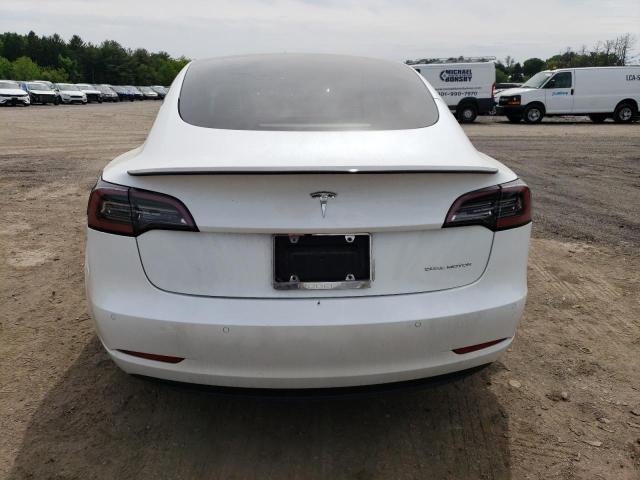 5YJ3E1EBXMF035571 - 2021 TESLA MODEL 3 Biały zdjęcie 6