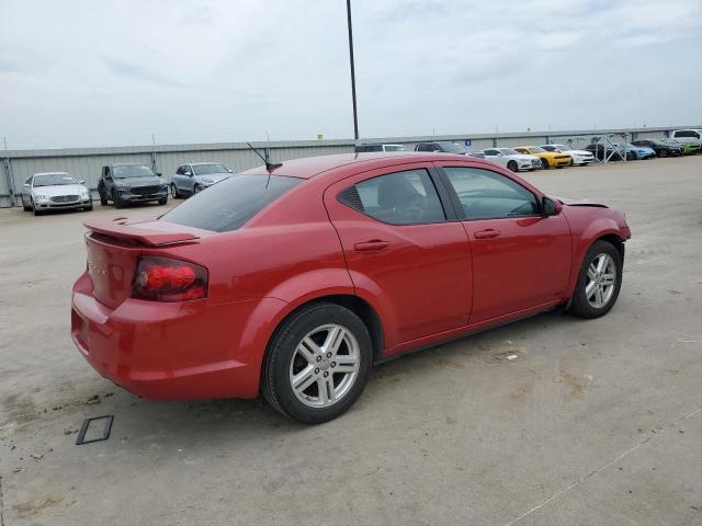 1C3CDZCB5CN161717 - 2012 DODGE AVENGER SXT RED photo 3