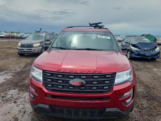 1FM5K8GT3GGC40638 - 2016 FORD EXPLORER SPORT RED photo 5