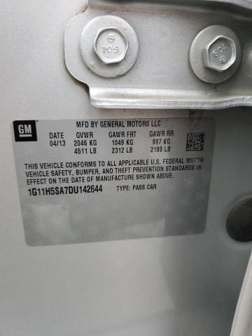 1G11H5SA7DU142644 - 2013 CHEVROLET MALIBU LTZ SILVER photo 12