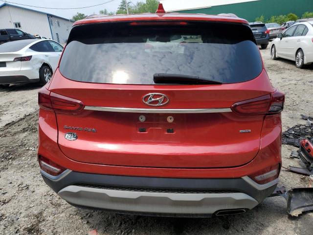 5NMS3CAD6KH093628 - 2019 HYUNDAI SANTA FE SEL RED photo 6