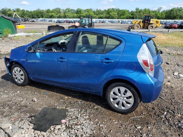 JTDKDTB31E1574615 - 2014 TOYOTA PRIUS C BLUE photo 2