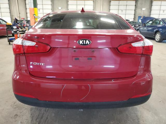 KNAFX4A68E5165186 - 2014 KIA FORTE LX RED photo 6