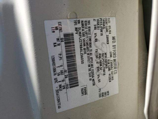 5LMFU27R84LJ36050 - 2004 LINCOLN NAVIGATOR კრემისფერი ფოტო 13