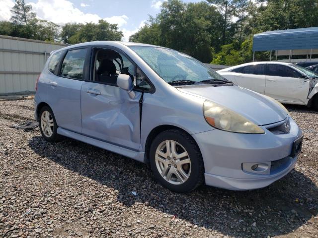 JHMGD38668S054480 - 2008 HONDA FIT SPORT BLUE photo 4