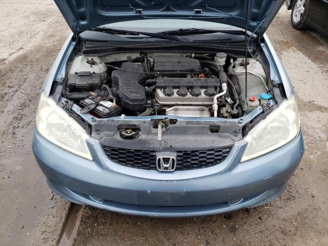 1HGEM22175L005618 - 2005 HONDA CIVIC DX VP BLUE photo 11
