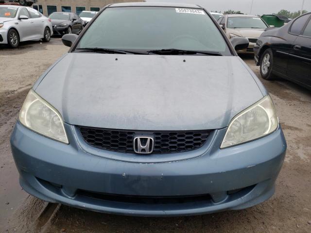 1HGEM22175L005618 - 2005 HONDA CIVIC DX VP BLUE photo 5