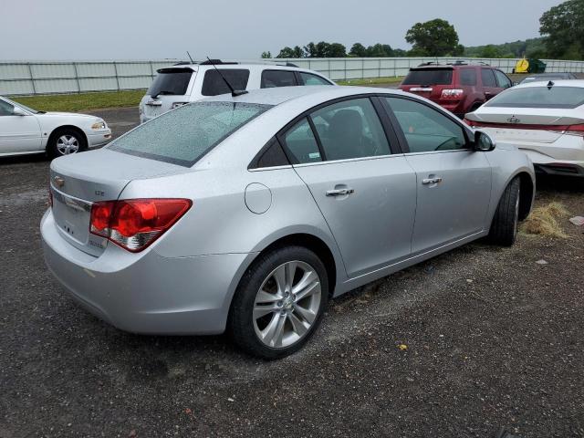 1G1PH5SC3C7119256 - 2012 CHEVROLET CRUZE LTZ SILVER photo 3