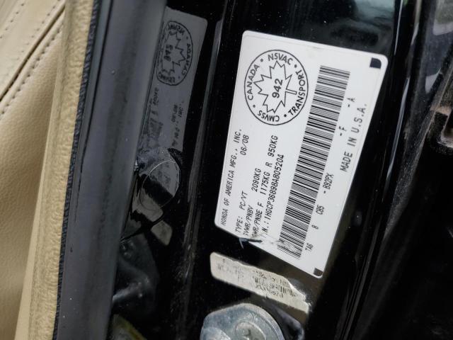 1HGCP36898A805204 - 2008 HONDA ACCORD EXL BLACK photo 13