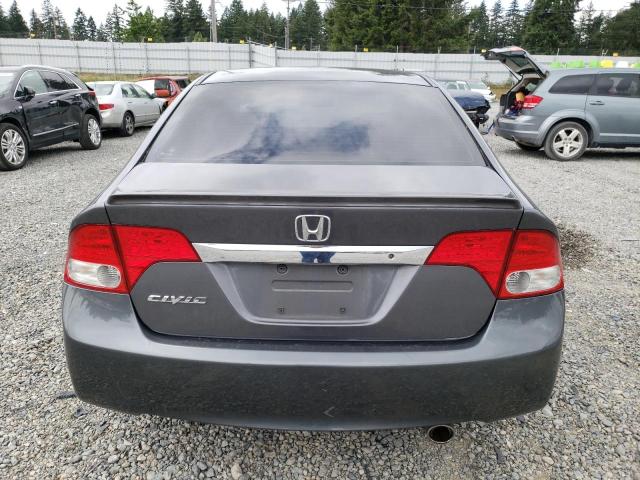 2HGFA166X9H325628 - 2009 HONDA CIVIC LX-S Մոխրագույն լուսանկար 6