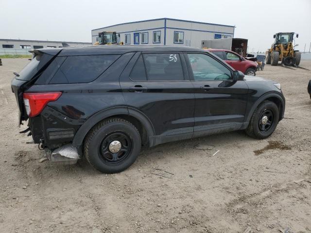 1FM5K8AC2NGA01300 - 2022 FORD EXPLORER POLICE INTERCEPTOR BLACK photo 3