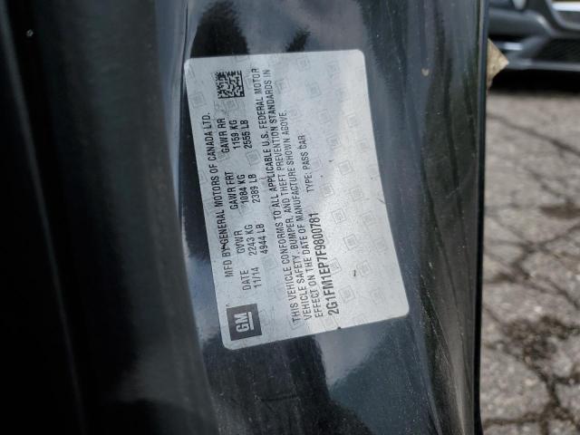 2G1FM1EP7F9800781 - 2015 CHEVROLET CAMARO ZL1 BLACK photo 12