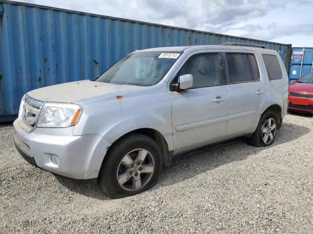 5FNYF3H68BB023252 - 2011 HONDA PILOT EXL SILVER photo 1