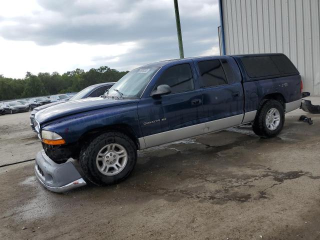 1B7HL2AN61S256620 - 2001 DODGE DAKOTA QUAD BLUE photo 1