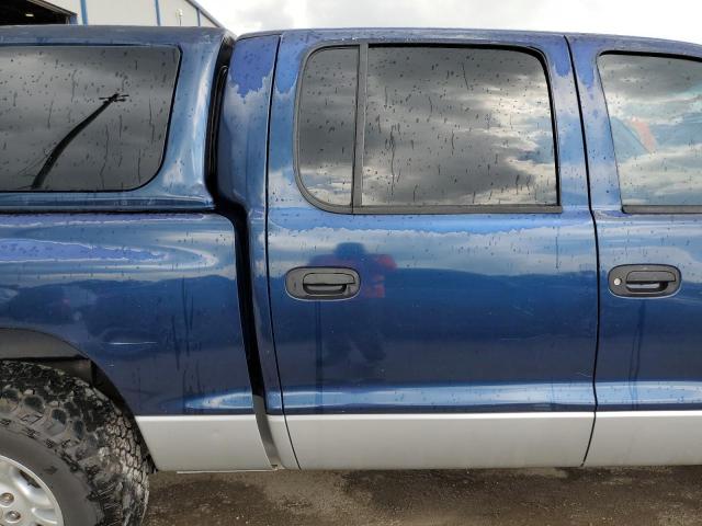 1B7HL2AN61S256620 - 2001 DODGE DAKOTA QUAD BLUE photo 10