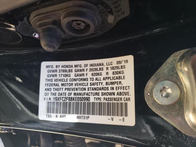 19XFC2F88KE050990 - 2019 HONDA CIVIC SPORT 黑色 照片 12